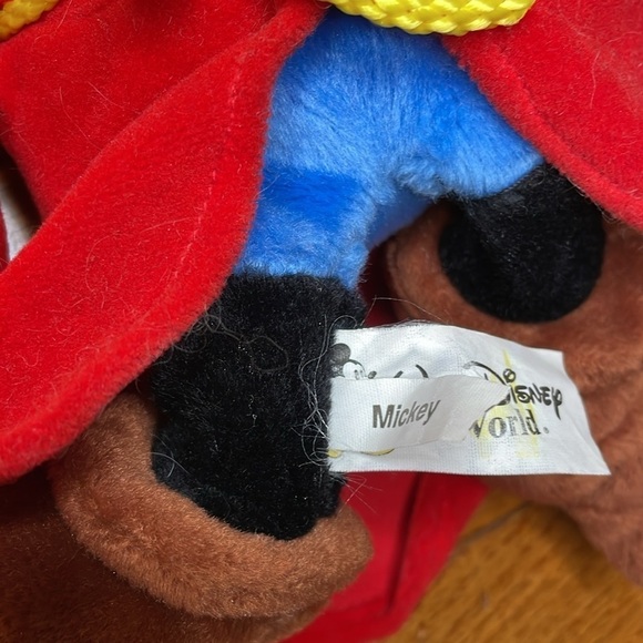 WALT DISNEY WORLD Sorcerer Mickey Bean Bag Doll Original Tag Vintage Fantasmic - Picture 7 of 11